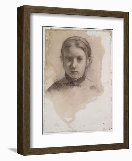 Giovanna Bellelli, étude pour La famille Bellelli-Edgar Degas-Framed Giclee Print