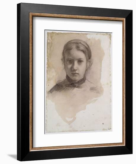 Giovanna Bellelli, étude pour La famille Bellelli-Edgar Degas-Framed Giclee Print