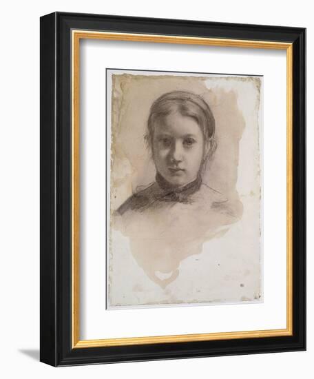 Giovanna Bellelli, étude pour La famille Bellelli-Edgar Degas-Framed Giclee Print