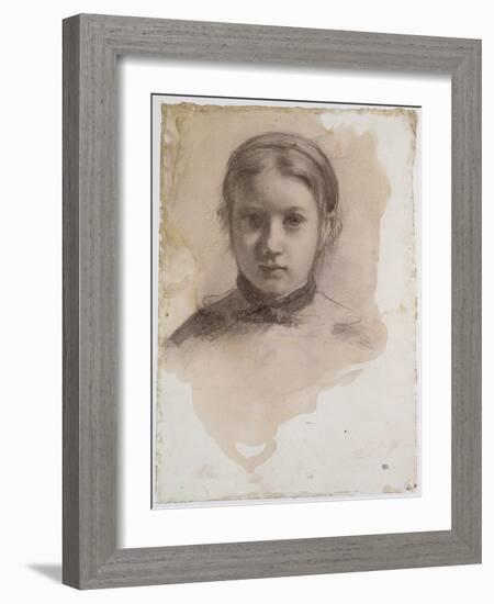 Giovanna Bellelli, étude pour La famille Bellelli-Edgar Degas-Framed Giclee Print