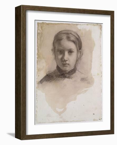 Giovanna Bellelli, étude pour La famille Bellelli-Edgar Degas-Framed Giclee Print