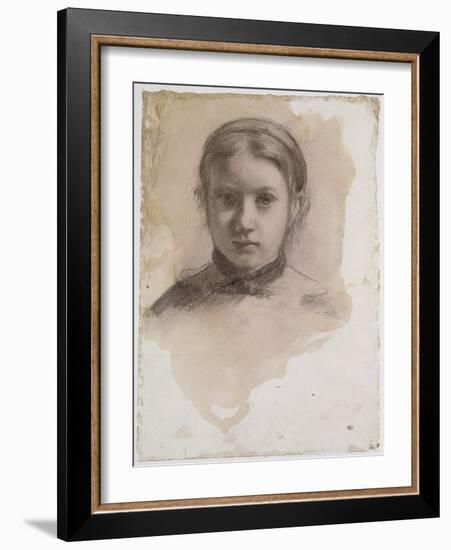 Giovanna Bellelli, étude pour La famille Bellelli-Edgar Degas-Framed Giclee Print