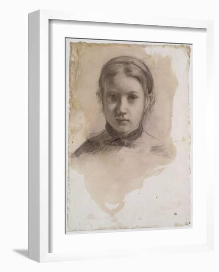 Giovanna Bellelli, étude pour La famille Bellelli-Edgar Degas-Framed Giclee Print