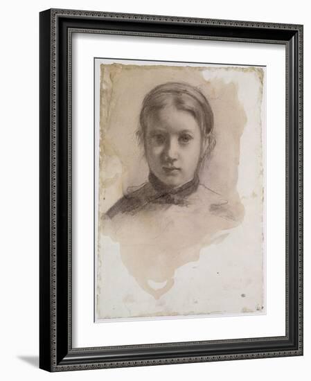 Giovanna Bellelli, étude pour La famille Bellelli-Edgar Degas-Framed Giclee Print