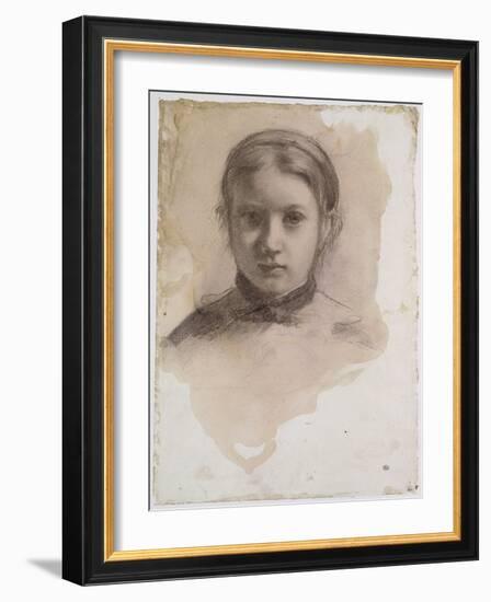 Giovanna Bellelli, étude pour La famille Bellelli-Edgar Degas-Framed Giclee Print