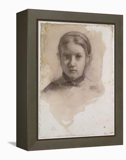 Giovanna Bellelli, étude pour La famille Bellelli-Edgar Degas-Framed Premier Image Canvas