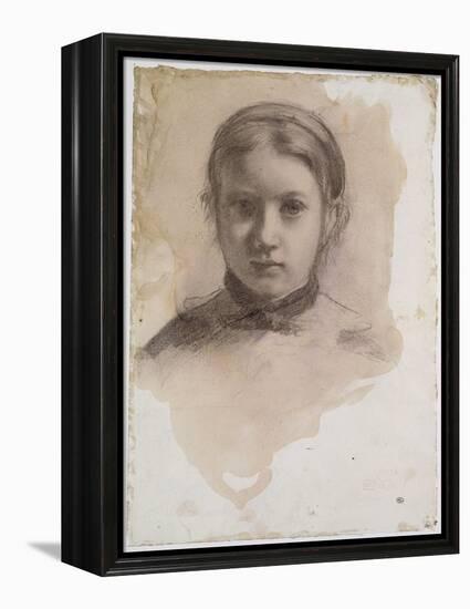 Giovanna Bellelli, étude pour La famille Bellelli-Edgar Degas-Framed Premier Image Canvas