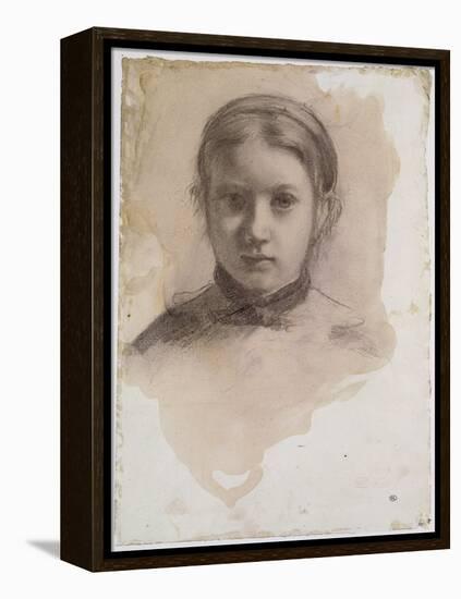 Giovanna Bellelli, étude pour La famille Bellelli-Edgar Degas-Framed Premier Image Canvas