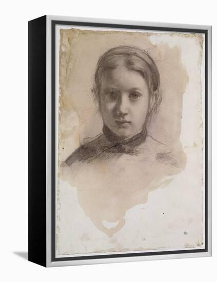 Giovanna Bellelli, étude pour La famille Bellelli-Edgar Degas-Framed Premier Image Canvas