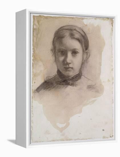 Giovanna Bellelli, étude pour La famille Bellelli-Edgar Degas-Framed Premier Image Canvas