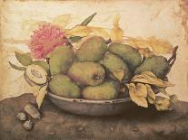 Bowl with Peaches and Plums-Giovanna Garzoni-Art Print