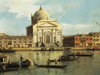 Customs and Salute Church in Venice, 1726-1728-Giovanni Antonio Canal-Framed Giclee Print