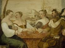 Lute Player, Detail from Invitation to Dance, Ca 1570-Giovanni Antonio Fasolo-Framed Premium Giclee Print