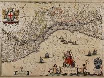 Map of Eastern Liguria Region-Giovanni Antonio Magini-Framed Giclee Print
