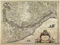 Map of Liguria Region-Giovanni Antonio Magini-Framed Giclee Print