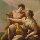 Venus, Cupid and a Faun-Giovanni Antonio Pellegrini-Framed Giclee Print