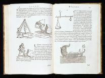 Illustration of Methods for Raising Columns-Giovanni Antonio Rusconi-Framed Giclee Print