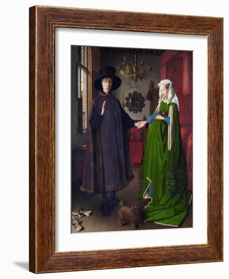 Giovanni Arnolfini and His Bride (The Arnolfini Marriage) by Jan Van Eyck-null-Framed Giclee Print