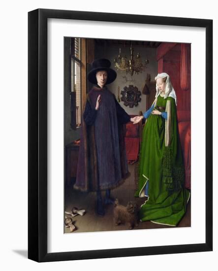 Giovanni Arnolfini and His Bride (The Arnolfini Marriage) by Jan Van Eyck-null-Framed Giclee Print