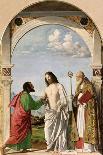 The Lamentation over Christ with a Carmelite Monk, C1510-Giovanni Battista Cima Da Conegliano-Giclee Print