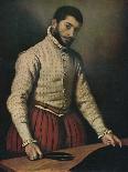 'A Knight with his Jousting Helmet', 1554-1558, (1936)-Giovanni Battista Moroni-Giclee Print