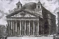 Temple Courtyard (Pen and Ink on Paper)-Giovanni Battista Piranesi-Giclee Print