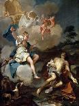 Diana with the Nymphs and Actaeon Devoured by Dogs-Giambattista Pittoni-Art Print