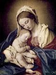 The Madonna and Child in Glory with Cherubs-Giovanni Battista Salvi da Sassoferrato-Giclee Print