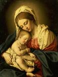 The Madonna and Child in Glory with Cherubs-Giovanni Battista Salvi da Sassoferrato-Giclee Print