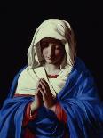 The Madonna and Child in Glory with Cherubs-Giovanni Battista Salvi da Sassoferrato-Giclee Print
