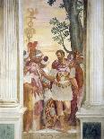 Putti with a Greyhound, Fruit Festoons and Mascarons, 1569-70-Giovanni Battista Zelotti-Giclee Print