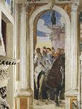 Putti with a Greyhound and Mascarons, 1569-70-Giovanni Battista Zelotti-Giclee Print