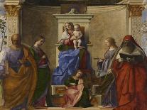 San Zaccaria Altarpiece (Madonna with Child, Sts Peter, Catherine of Alexandria, Lucy, and Jerome)-Giovanni Bellini-Giclee Print