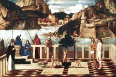 Saint Francois Au Desert  (Saint Francis in the Desert) - Peinture De Giovanni Bellini Dit Il Giam-Giovanni Bellini-Giclee Print