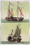 Two Kinds of Chinese Junk, Le Costume Ancien et Moderne, c.1820-30-Giovanni Bigatti-Giclee Print