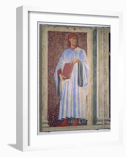 Giovanni Boccaccio from the Villa Carducci Series of Famous Men and Women, circa 1450-Andrea del Castagno-Framed Giclee Print