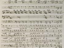 Music Score from Astarto, 1715-Giovanni Bononcini-Giclee Print