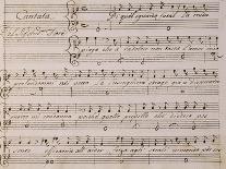 Music Score from Astarto, 1715-Giovanni Bononcini-Premier Image Canvas