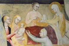Birth of Mary, Fresco' Giclee Print - Giovanni Da Milano | Art.com