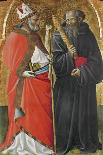Triptych with the Annunciation and Saints Lawrence, Benedict, John the Baptist and Nicholas-Giovanni dal Ponte-Framed Premier Image Canvas