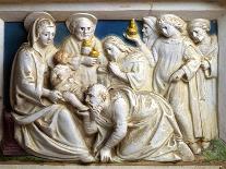 The Madonna Between Saints Francis, Dominic and Bernard-Giovanni Della Robbia-Mounted Giclee Print