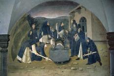 St. Benedict Lifting the Fallen Rock-Giovanni Di Consalvo-Giclee Print