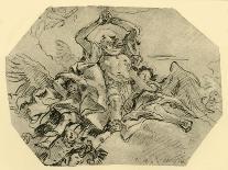 'Cows watering', mid-late 18th century, (1928)-Giovanni Domenico Tiepolo-Giclee Print