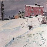 Winter in Stampa-Giovanni Giacometti-Giclee Print