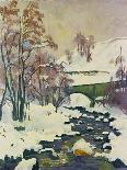Winter in Stampa-Giovanni Giacometti-Framed Giclee Print