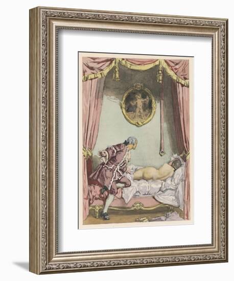 Giovanni Giacomo Casanova Italian Adventurer, He Finds Zeroli Asleep-Auguste Leroux-Framed Art Print