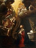 Baroque : La Vierge Marie Apparait a Saint Jacques Et Saint Antoine Abbe - Virgin Mary Appears to S-Giovanni Lanfranco-Giclee Print