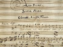 Autograph Music Score of Totila, 1677-Giovanni Legrenzi-Giclee Print