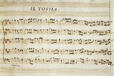 Autograph Music Score of Totila, 1677-Giovanni Legrenzi-Giclee Print
