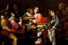 Death Comes to the Banquet Table (Memento Mor), C. 1635-Giovanni Martinelli-Framed Giclee Print